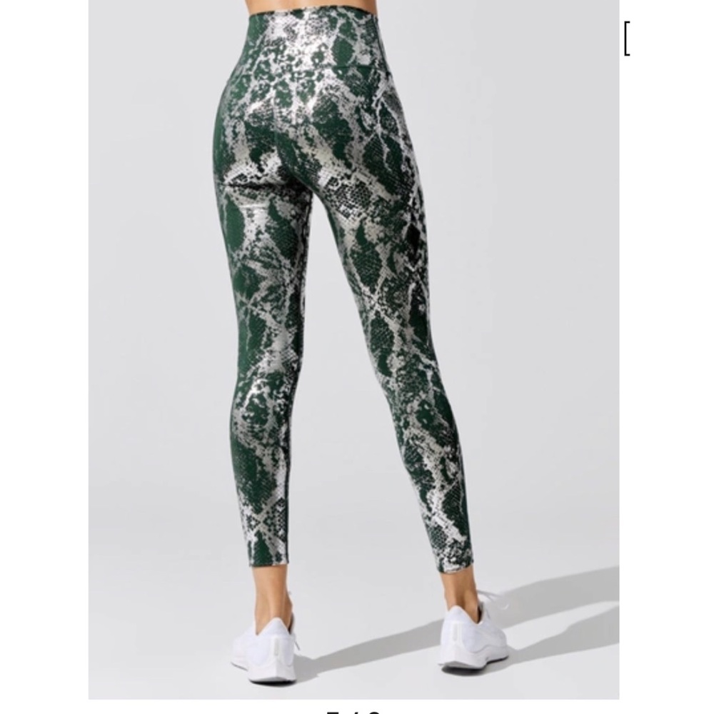 Carbon38 Metallic Snake High Rise Legging - image 2